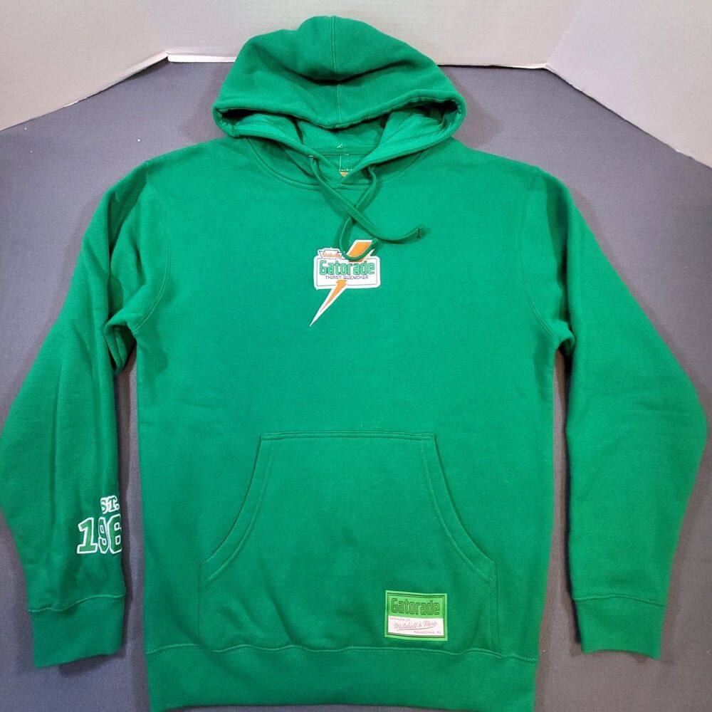 Gatorade Mitchell & Ness 60th Anniversary Hoodie Medium Green NWT Retro Rare New